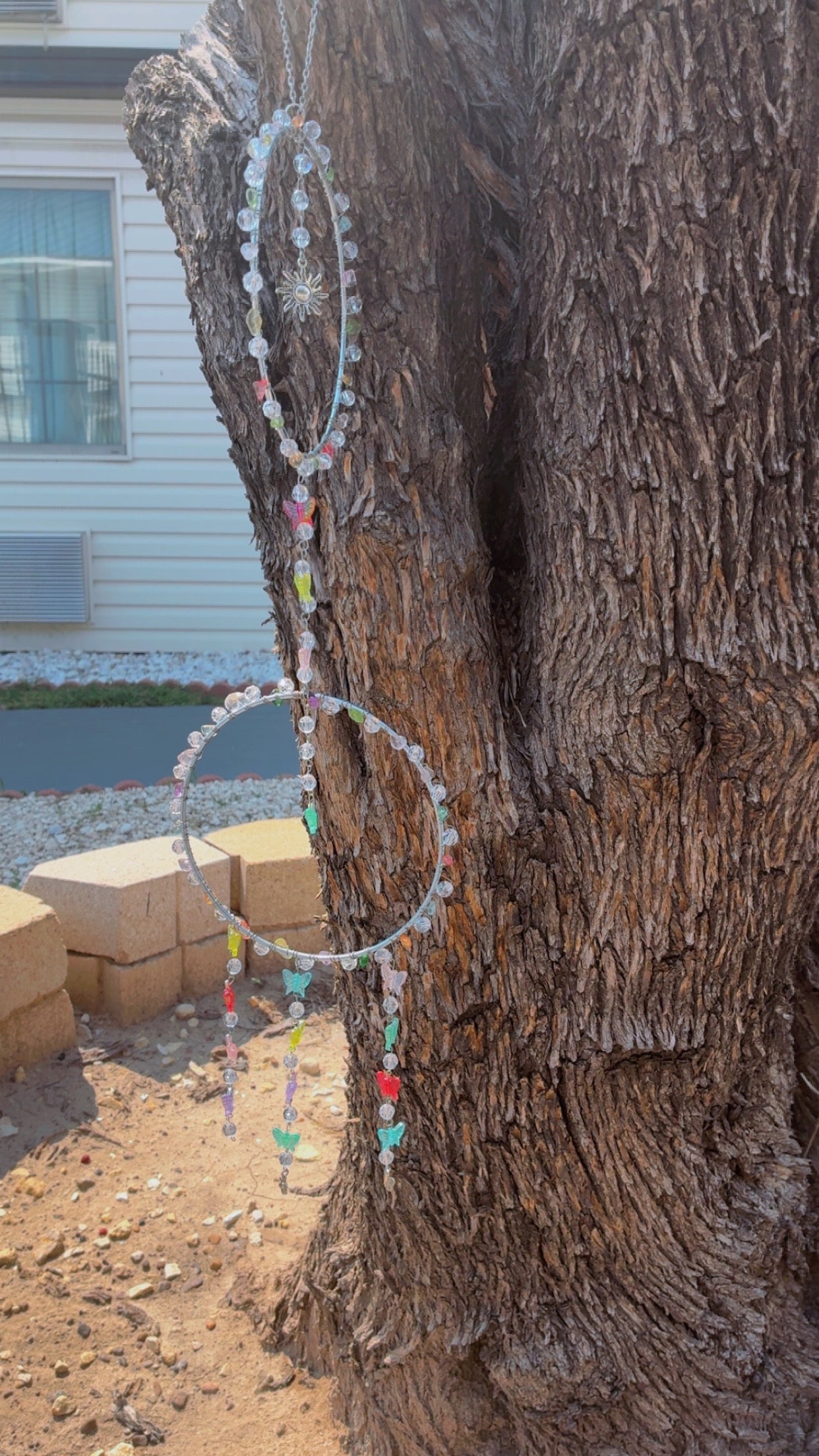 "Rainbow Butterfly Garden Suncatcher"