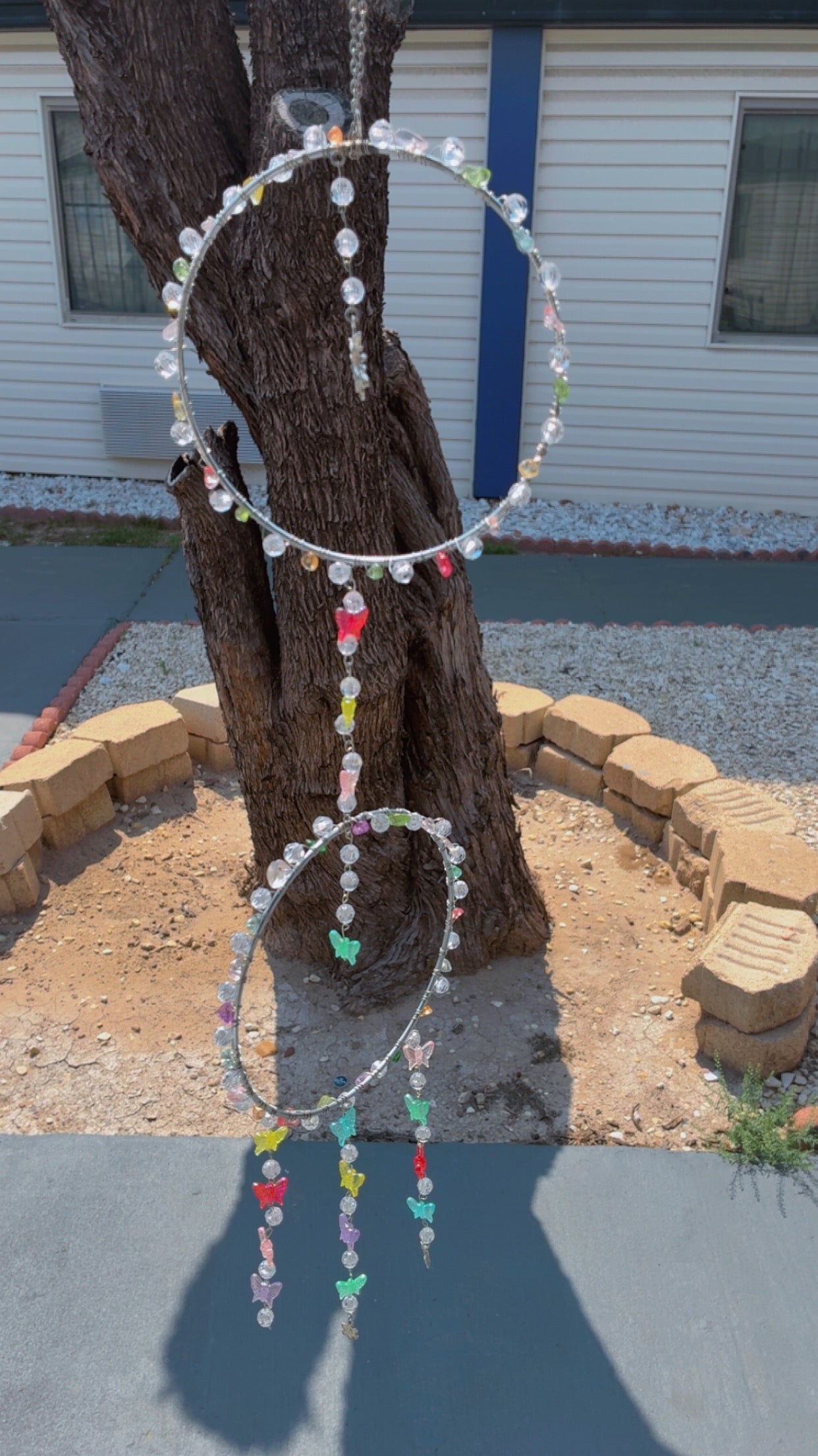 "Rainbow Butterfly Garden Suncatcher"